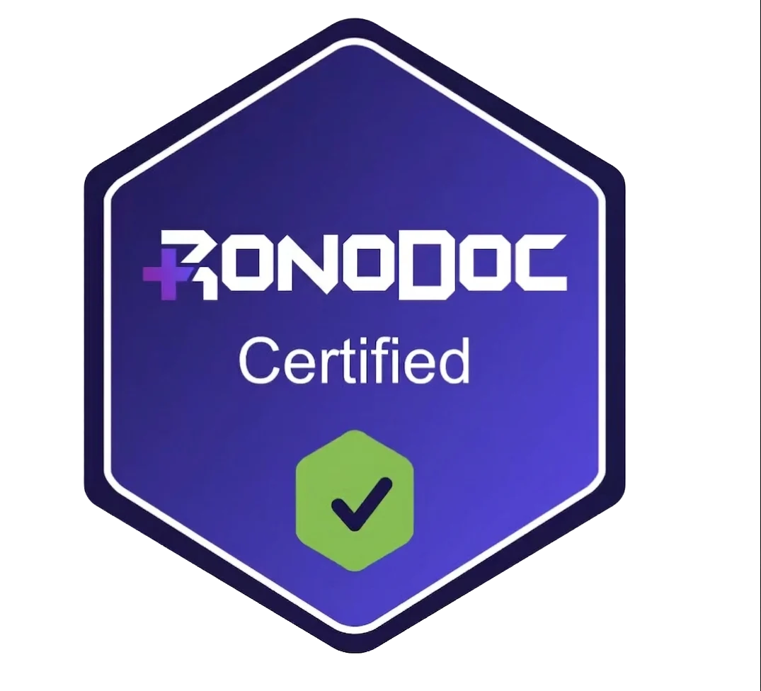 RondoDoc certified healthcare badge